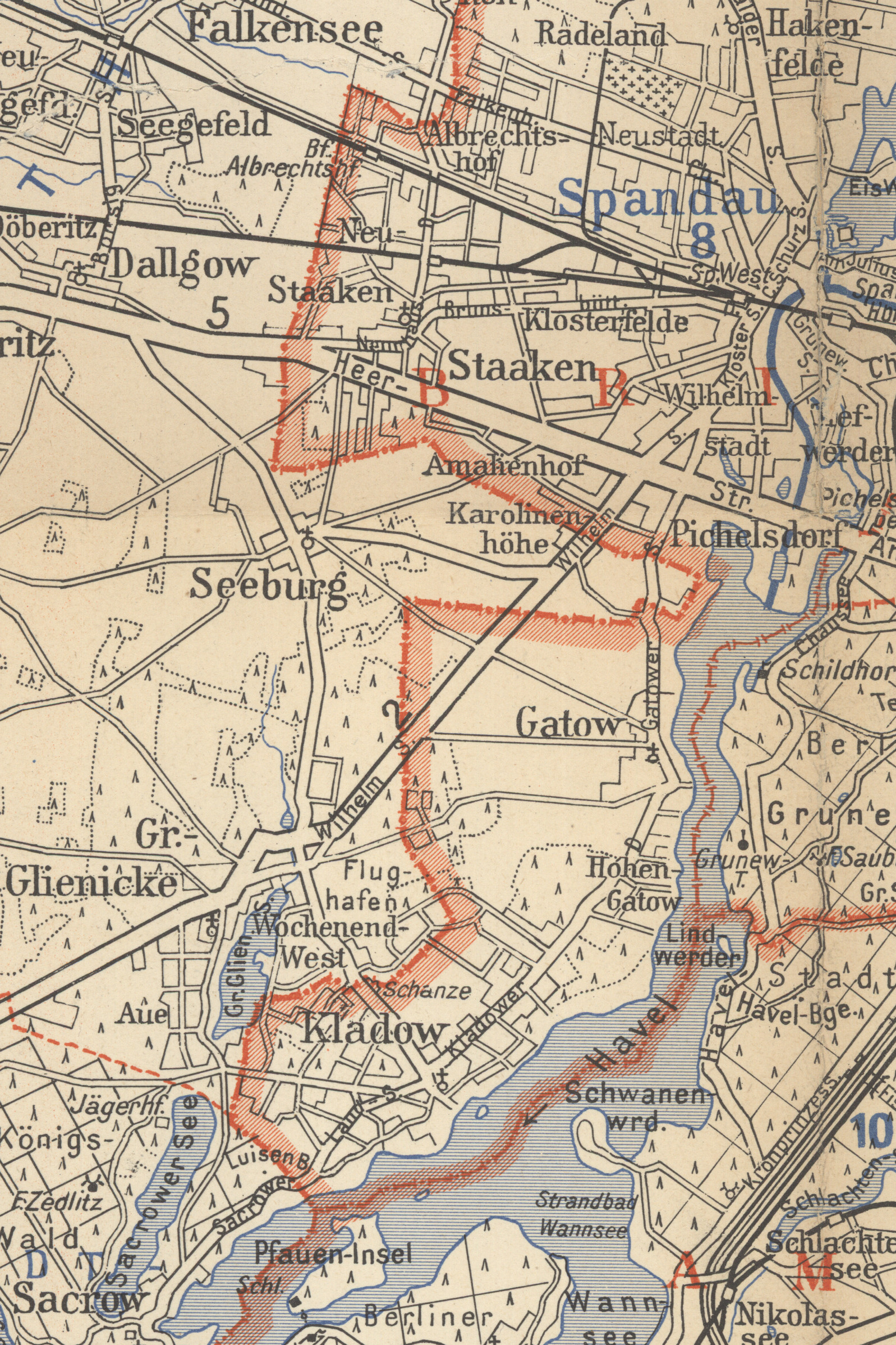 Bild 19 Berlin 1947, Gross Berlin Sektoren und Verwaltungsbezirke, Beilage zu BidT Band II,  Spindler, Druckhaus Tempelhof,  BlnStpsml